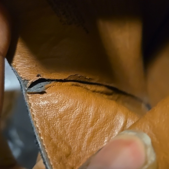 Lucky brand Odenah black leather open toe Block Heel Velcro Closure Shoes Spring - Picture 11 of 12